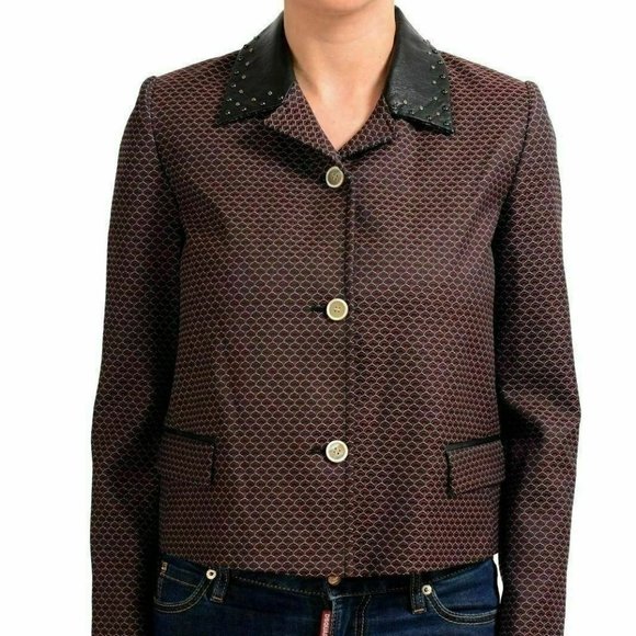Just Cavalli Multi-Color Button Down Women's Basic Jacket US S IT 40